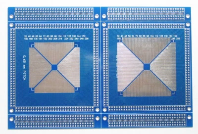 SMD CONVERTER ADAPTER Universal PCB - TQFP QFP to IDC #10 - Image 1 of 3