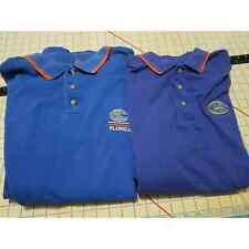 Flordia Gators Boca Classics Blue Cotton Short Sleeve Polo Shirt Lot Of Two