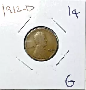 1912-D Weizenpfennig G besseres Datum und Münzzeichen. Hochwertig. 13,81 - Bild 1 von 4