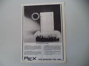 advertising Pubblicità 1966 FRIGORIFERO REX DELUXE - Foto 1 di 1