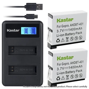 LCD2 Charger Combo For Gopro HD HERO4 GoPro AHDBT-401 AHBBP-401 - Picture 1 of 6