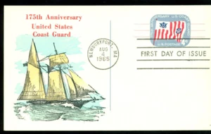 Tarjeta postal FDC 1965 - Scott # UX52 - sello de correo en el extranjero UA - Imagen 1 de 1