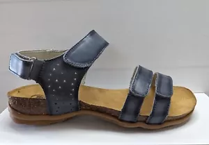 SANDALIA PROPET WSX113L FARRAH CUERO AZUL CON CORREAS AJUSTABLES 7 ANCHAS - Imagen 1 de 3