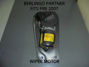CITROEN BERLINGO/PARTNER FRONT WIPER MOTOR - FITS PRE 2007 - 4 PIN - Picture 1 of 4