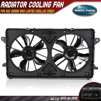 Dual Radiator Fan Assembly w/ Brushless Motor for Chevy Suburban Tahoe GMC Yukon - Image 1 of 4