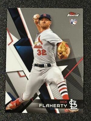 2018 Topps Finest #14 Jack Flaherty Base Rookie Card RC St. Louis Cardinals - Image 1 of 2