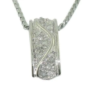 Collar Colgante Racimo Diamante Redondo Real SI1 G 0.25 Quilates Oro 14K Valoración - Imagen 1 de 7