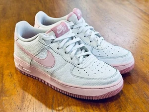 Nike Air Force 1, US6Y / 7.5W 'White Pink Foam' Good pre-owned condition. No box - Picture 1 of 17
