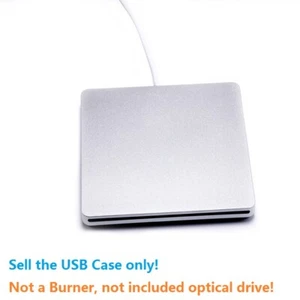Super External USB enclosure caddy case for 9.5mm 12.7mm MacBook SATA superdrive - Picture 1 of 10