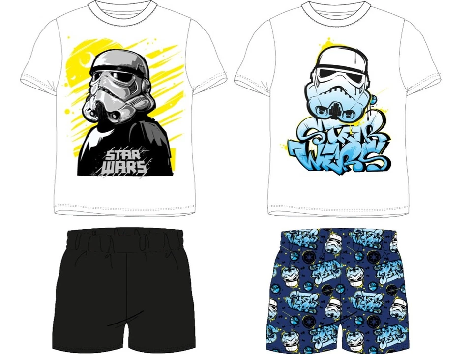 Star Wars Shorty Pyjama kurzer Schlafanzug Jungen