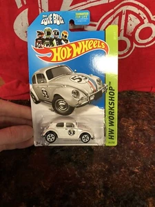 Hot Wheels HW Workshop White Herbie The Love Bug Volkswagen Beetle (LOOK) - Picture 1 of 2