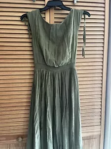 Mia Joy Gia dress, tea-length dress in green olive/sage size XS - so cute! - Picture 1 of 4