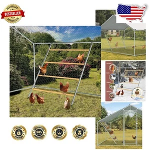 Large Chicken Coop Roosting Perch - Easy Install Wood & Metal Assembly 55" L - Picture 1 of 9