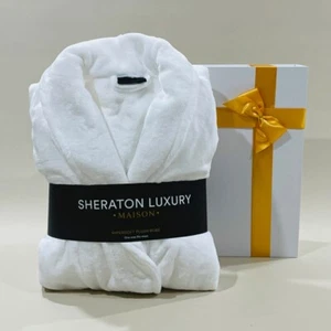 Sheraton Luxury Microplush Bathrobe - White | Bath Robe | Bath Robes Women - Picture 1 of 4
