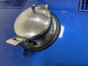 1968-83 C3 Chevrolet CORVETTE Gas FILLER LID DOOR Cap Adapter Cobra Fuel Race - Picture 1 of 6