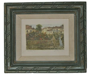 Vintage Lithograph Framed and Signed L Mariaer? #52 / 295 Signed & Numbered - Picture 1 of 12