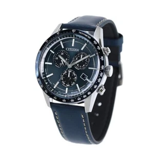 CITIZEN COLLECTION BL5490-09M Chronograph Eco-Drive Solar Watch Blue Dial New - Picture 1 of 5