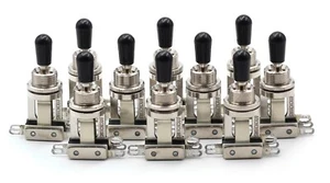 10x Switchcraft palanca corta de 3 vías con punta Switchcraft negra - Imagen 1 de 6
