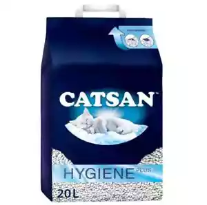 Catsan Hygiene Katzenstreu 20 Liter maximale Aufnahme & Hygiene kein Verklumpen - Bild 1 von 8