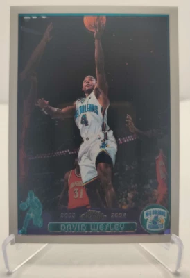 2003-04 Topps Chrome #102 David Wesley New Orleans Hornets Basketball Card - Image 1 of 2
