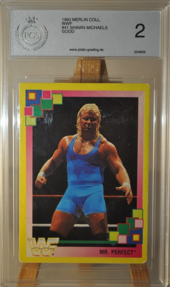 Merlin Collections 41 Mr. Perfect GRADING FEHLER Sammelkarten WWE Wrestling 1993 - Bild 1 von 1