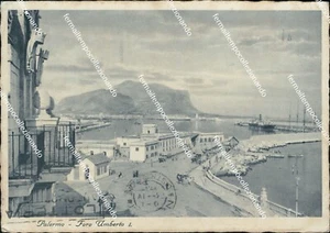 bi249 cartolina palermo citta' foro umberto I 1937 - Picture 1 of 2