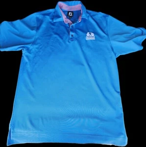 FootJoy Mens Short Sleeve Golf Polo Medium blue FJ - Picture 1 of 4