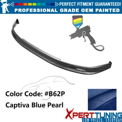 Fits 92-95 Honda Civic 2Dr Mugen Style Front Bumper Lip Spoiler PP Painted #B62P - Изображение 1 из 4