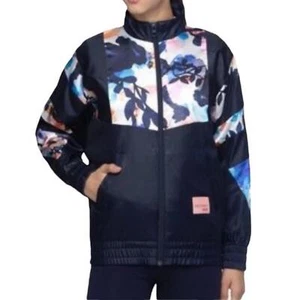 Adidas EQT ADV marineblau Blumen Satin Runner Trainingsjacke Mädchen Große 13-14y - Bild 1 von 11