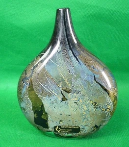 Isle of Wight Glass Design Michael Harris Vase Lollipop mit original Label - Picture 1 of 1