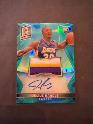 2014-15 Panini Spectra Julius Randle Rookie Auto Patch /99 RPA - TWolves Knicks - Image 1 of 4