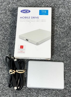 Seagate LaCie Mobile Drive 1TB USB-C HDD Hard Drive LRD0TU9 - Image 1 of 3