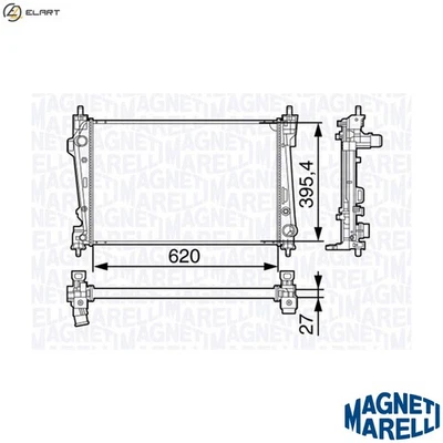 RADIATOR ENGINE COOLING 350213131200 FOR ALFA ROMEO GIULIETTA/Hatchback/Van 2.0L - Image 1 of 4
