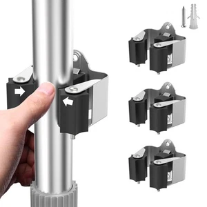 Besenhalter Wandhalterung - 3er Pack Schwerlast Besenhaken Großpackung, platzsparender Besen - Bild 1 von 6