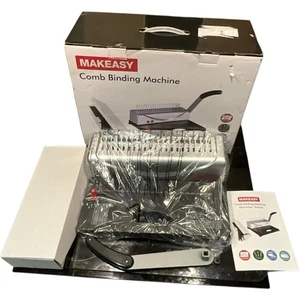 MAKEASY A4 manuelle Kammbindemaschine | 12 Blatt Locher 450 Seiten Ordner - Bild 1 von 14