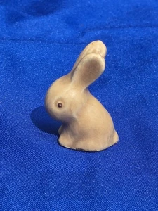 Sylvac Denby Miniatur 30er Jahre Keramik Hase Kaninchen 4,5 cm 1,75" beige creme Vintage - Bild 1 von 7