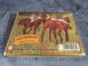 VINTAGE EDGAR DEGAS BEFORE THE RACE PLAYING CARDS (HORSES) 2 X 55 PLAYING CARDS - Picture 1 of 2