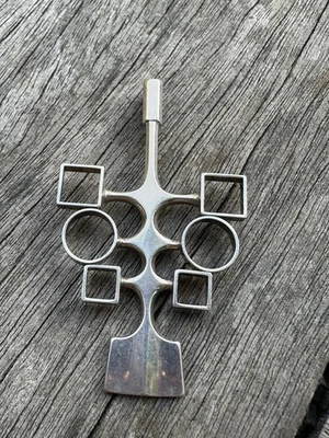 David Andersen Sterling Silber Halskette mit Anhänger Norwegen Vintage Nachlass 1163 - Bild 1 von 4