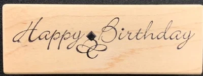 Chatarra de club feliz cumpleaños con sello de goma floreciente Foto 1 de 3