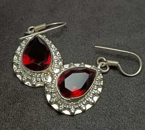 40.30 Ct Natural Red Topaz Pear Shape Gemstone for Women’s Earrings Jewelry 5AOD - Picture 1 of 8