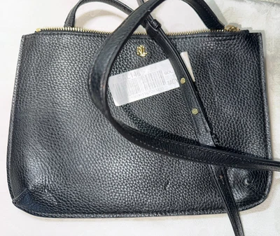 Ralph Lauren Mujer Pequeño Negro Bandolera Monedero Foto 1 de 3