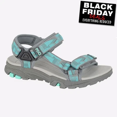 PDQ Cove Mujer Al Aire Libre Senderismo Aventura Sandalias de Confort Gris - Imagen 1 de 2
