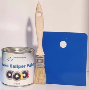 MARINE BLUE BRAKE CALIPER PAINT METAL ENGINE Heat Resistant 250ml Free Brush - Picture 1 of 1