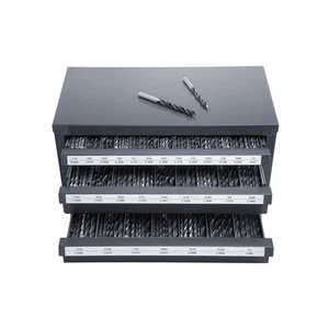 Drill Bit Dispenser Organizer Cabinet Three-Drawer for 1/16in to 1/2in - Picture 1 of 12