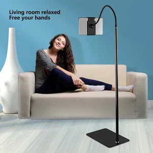 Tablet Floor Stand Mobile Phone Floor Stand Flexible Move 360° Rotation Hi BUU - Afbeelding 1 van 12