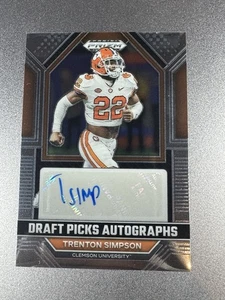 2023 Panini Prizm Draft Picks-Autographs Prizm #DPA-TSI Trenton Simpson (AU, RC) - Picture 1 of 7