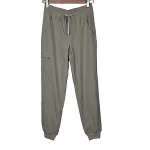Figs Zamora High Waisted FIONLITE Lined Jogger Scrub Pants XS Light Oak Damen - Bild 1 von 8