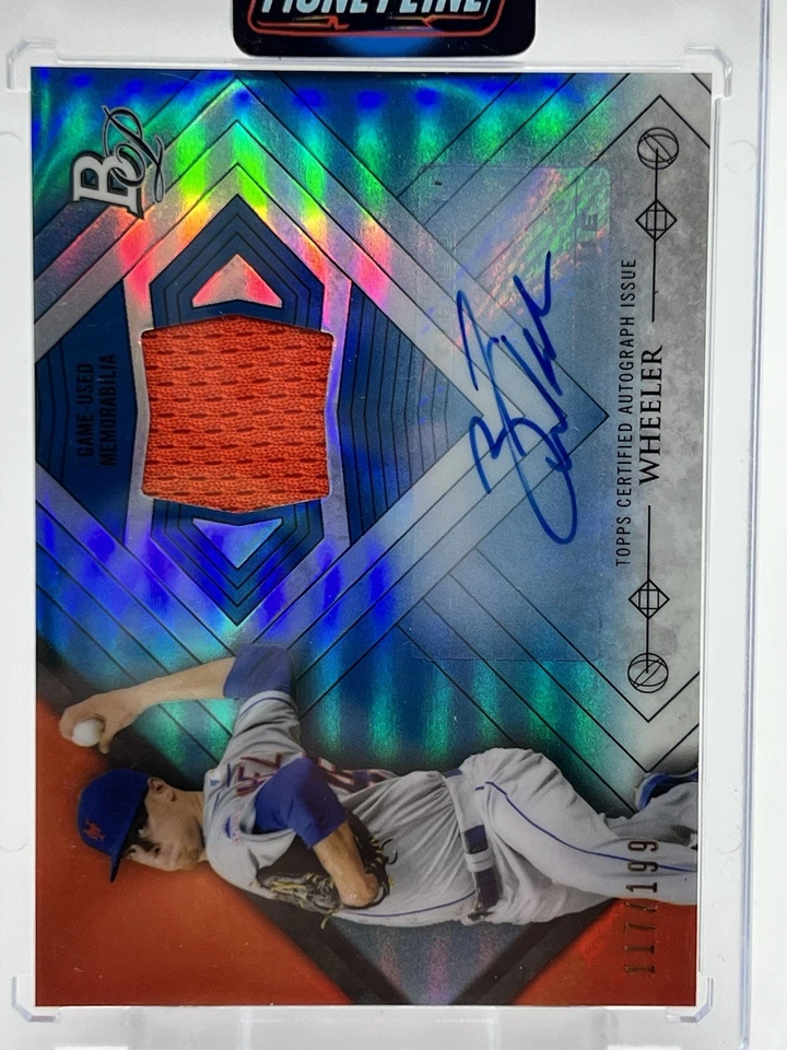 2014 Topps  Zack Wheeler 111/199 Patch Autographed at-ZW Bowman Platinum - Image 1 of 2