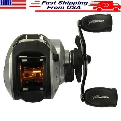 Carretel de pesca leve Baitcast 4+1 rolamentos controle magnético recuperação rápida EUA - Imagem 1 de 4