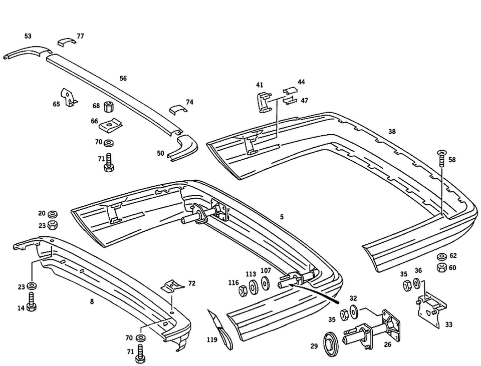 Amortiguador de impacto original Mercedes-Benz 126-880-42-35 Foto 1 de 1